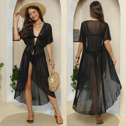 Women's Chiffon Kimono Summer Beachwear Swimsuit Bikini Long Cardigan Cover Ups