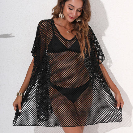 Women's Summer Crochet Beach Bikini Swimsuit Hollow Out Cover Up Dress