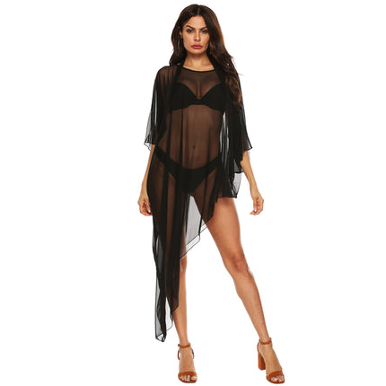 Womens Mesh Beachwear Cover Up Beach Bikini Swimsuit Cover-ups Dress