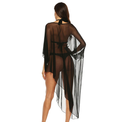 Womens Mesh Beachwear Cover Up Beach Bikini Swimsuit Cover-ups Dress