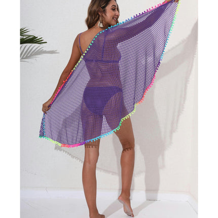 Crochet Sarong Swimsuit Coverups for Women Bathing Suit Cover ups Bikini Beach Tassel Wrap Skirt