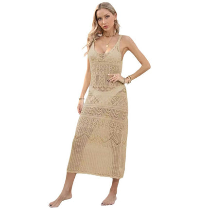 Women's Crochet Bathing Suit Hollow Out for Beach Swimwear Cover Ups Beach Dresses