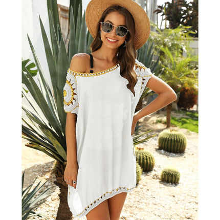 Swimsuit Coverup for Women Crochet Dress Cut Out Bikini Cover Ups