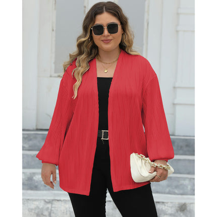 Womens Plus Size Lightweight Length Cardigan Long Sleeve Cardigan