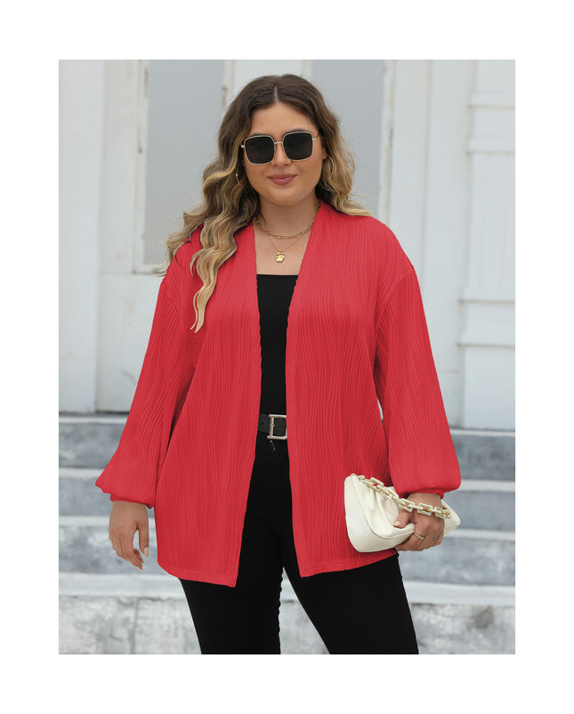 Womens Plus Size Lightweight Length Cardigan Long Sleeve Cardigan