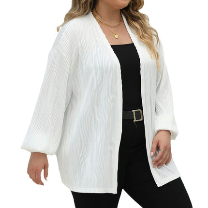 Womens Plus Size Lightweight Length Cardigan Long Sleeve Cardigan