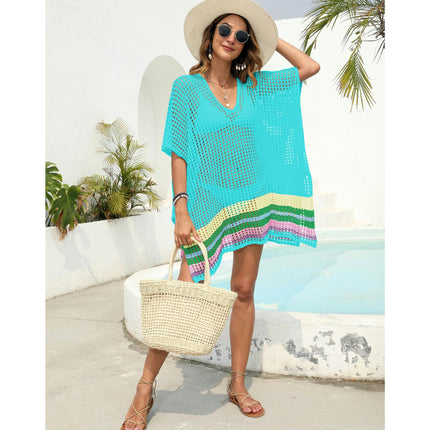 Womens Beach Cover Up Hollow Out Crochet Swimsuit Coverups Bikini Beachwear Dress