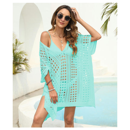 Womens Beach Cover Up Hollow Out Crochet Swimsuit Bikini Coverups Dress