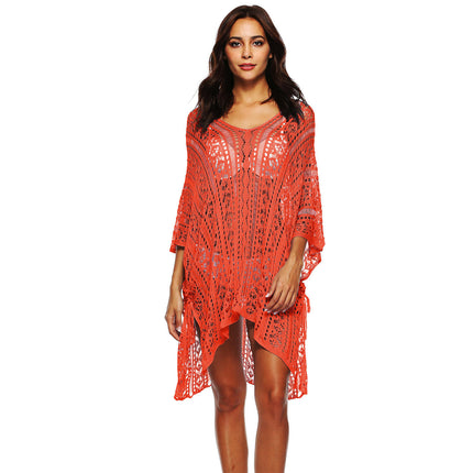 Women's Bathing Suit Cover Up Beach Pool Swimwear Crochet Dress