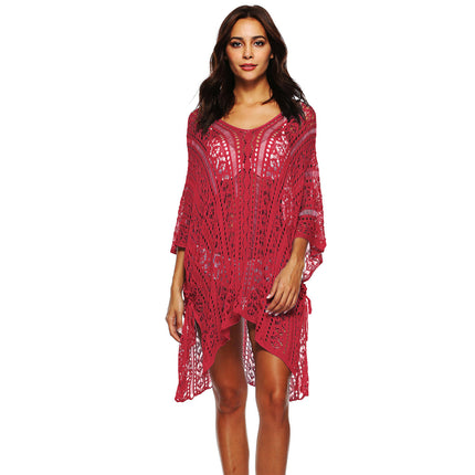 Women's Bathing Suit Cover Up Beach Pool Swimwear Crochet Dress