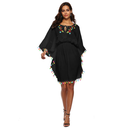 Bathing Suit Cover Ups for Women Tassel Cover Up Dress Bikini Beach Wear