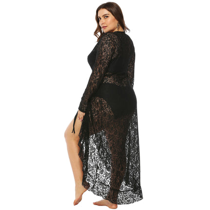 Women Beach Cover Up Lace Plus Size Bikini Swimsuit Bathing Suit Cover Ups