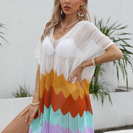 Women's Bathing Suit Cover Up for Beach Pool Swimwear Loose Crochet Knit Dress