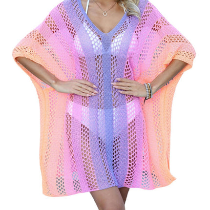 Women Crochet Cover Ups Hollow Out Bikini Swimsuit Cover Up Summer Knit Beach Dress