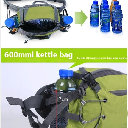 Fanny Pack with Water Bottle Holder for Hiking Waist Bag Large Pouch for Running Cycling Sport