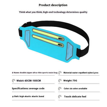 Outdoor Sports Fanny Pack Waist Pack for Men Women Running Belt Waterproof Lightweight Waist Bag