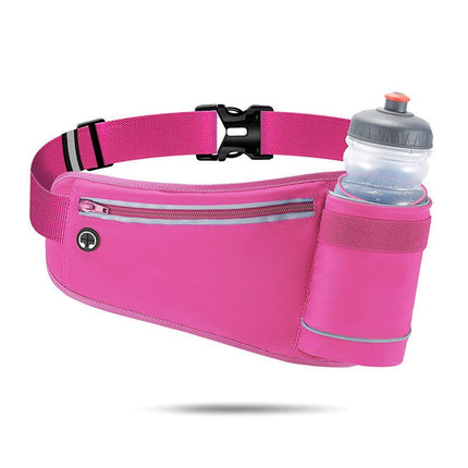 Fanny Pack Women Men Adjustable Belt Bag with Water Bottle Holder Waist Packs for Travel Running Outdoor Sports