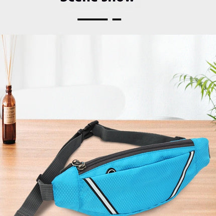 Fanny Packs for Men Women, Adjustable Running Belt Waist Bag for Traveling Casual Running Hiking-A1