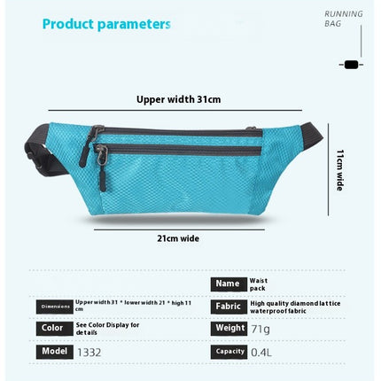 Fanny Pack Running Waist Bag Crossbody Bag with Adjustable Strap Sport Waistpack for Jogging Hiking Woman Man