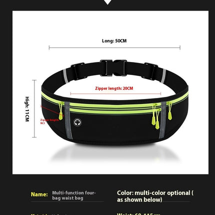 Large Capacity Sports Waist Bag Adjustable Running Belt Waist Pack Bag Waist Bag for Women/Men