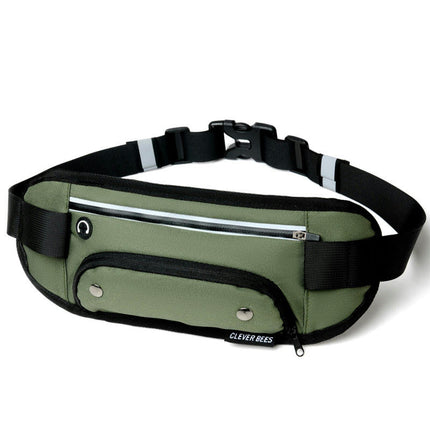 Large Fanny Pack for Men Women Waist Waterproof Outdoor Belt Waist Bag Pack Pouch with Zipper Adjustable Strap