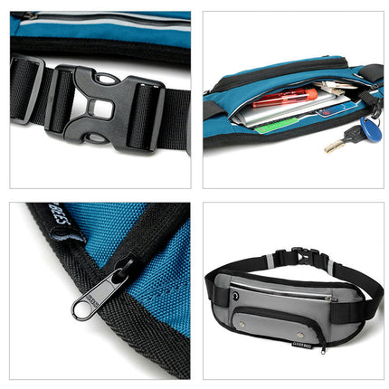 Large Fanny Pack for Men Women Waist Waterproof Outdoor Belt Waist Bag Pack Pouch with Zipper Adjustable Strap