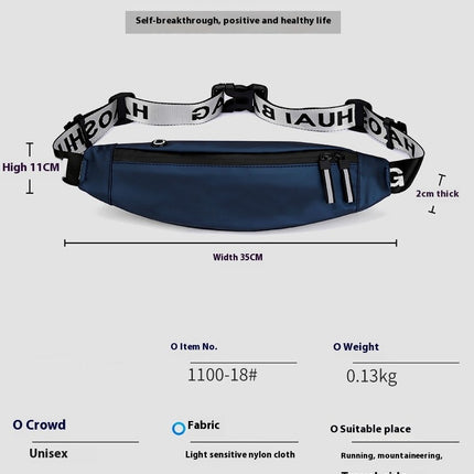 Fanny Pack Running Belt Waist Packs Waterproof Workout Sport Waist Bag Women Men Adjustable Belt