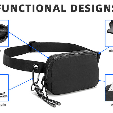 Lightweight Fanny Pack for Women & Men, Waist Bag with Adjustable Strap for Running Workout Traveling