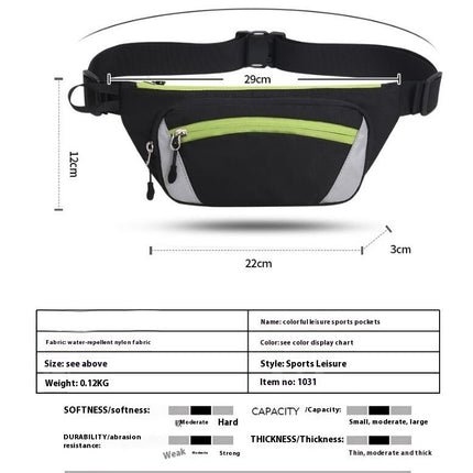 Fanny Pack Waist Packs for Men Women, Waist Bag Hip Pack for Travel Hiking Running Outdoor Sports