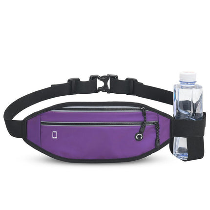 Fanny Pack with Water Bottle Holder for Men Women Adjustable Waist Bag for Outdoors Sports