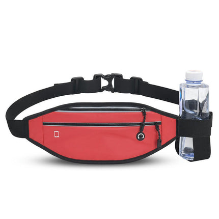 Fanny Pack with Water Bottle Holder for Men Women Adjustable Waist Bag for Outdoors Sports