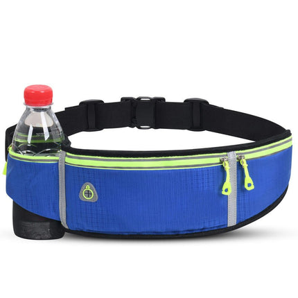 Fanny Pack Men Women Waist Bag with Water Bottles Holder, Sports Outdoor Waist Pouch Adjustable Waist Phone Pocket