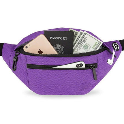 Fanny Pack Waist Packs for Men Women, Waist Bag Hip Pack for Travel Hiking Cycling Running Outdoor Sports