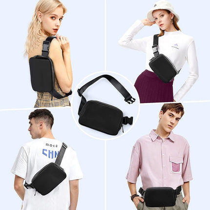 Fanny Packs for Women Men Crossbody Mini Waist Bag with Adjustable Strap for Running Outdoors Workout