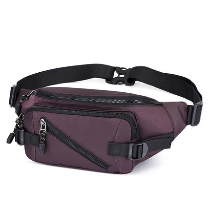 Large Crossbody Fanny Pack,Waterproof Waist Bag for Women Men with Zipper Pockets for Sports Workout