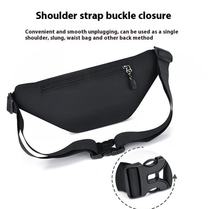 Large Crossbody Fanny Pack,Waterproof Waist Bag for Women Men with Zipper Pockets for Sports Workout