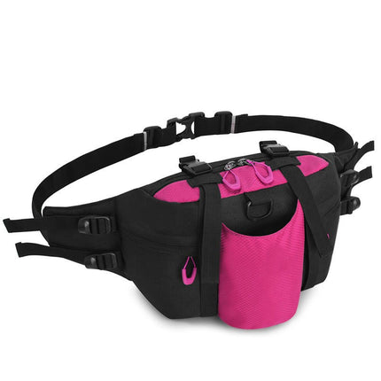 Large Capacity Fanny Pack with Water Bottle Waist Belt Bag for Women Men,Fanny Pack For Outdoor Sports