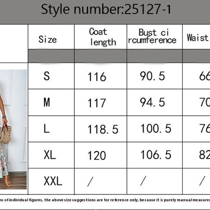 Women's Summer Spaghetti Strap V Neck Beach A Line Flowy Boho Maxi Dresses