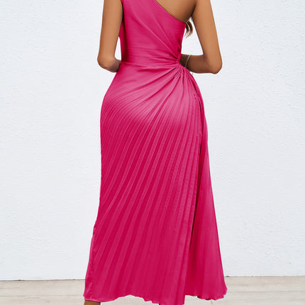 Women One Shoulder Backless Bodycon Slim Party Cocktail Formal Maxi Dress