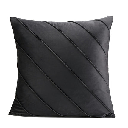 Velvet Soft Solid Decorative Square Throw Pillow Covers Cushion Cases for Sofa Bedroom Car