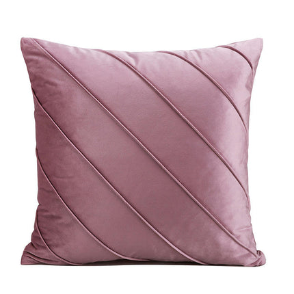 Velvet Soft Solid Decorative Square Throw Pillow Covers Cushion Cases for Sofa Bedroom Car