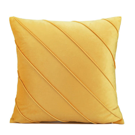 Velvet Soft Solid Decorative Square Throw Pillow Covers Cushion Cases for Sofa Bedroom Car