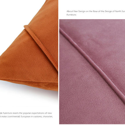 Velvet Soft Solid Decorative Square Throw Pillow Covers Cushion Cases for Sofa Bedroom Car