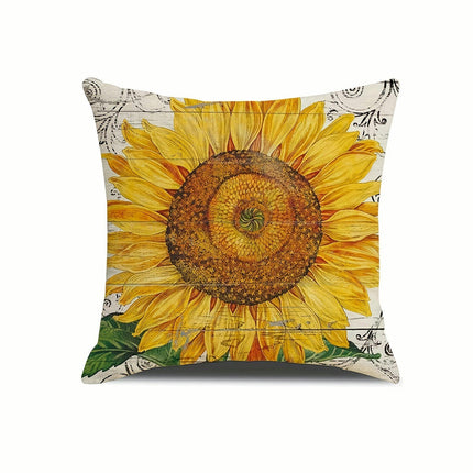 Sunflower Pillow Covers Yellow Floral Outdoor Decorative Throw Pillows Cushion Case Decor for Home