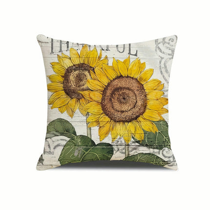 Sunflower Pillow Covers Yellow Floral Outdoor Decorative Throw Pillows Cushion Case Decor for Home