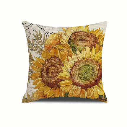 Sunflower Pillow Covers Yellow Floral Outdoor Decorative Throw Pillows Cushion Case Decor for Home