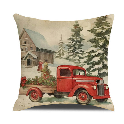 Christmas Decor Pillow Covers Winter Holiday Party for Sofa Couch Home Farmhouse Decor