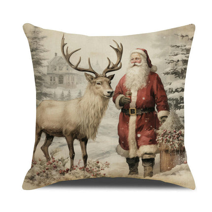 Christmas Decor Pillow Covers Winter Holiday Party for Sofa Couch Home Farmhouse Decor