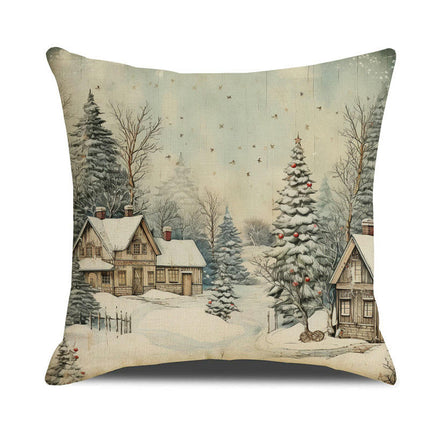 Christmas Decor Pillow Covers Winter Holiday Party for Sofa Couch Home Farmhouse Decor