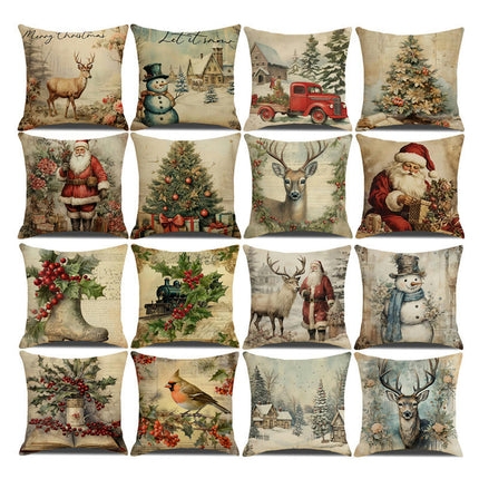 Christmas Decor Pillow Covers Winter Holiday Party for Sofa Couch Home Farmhouse Decor